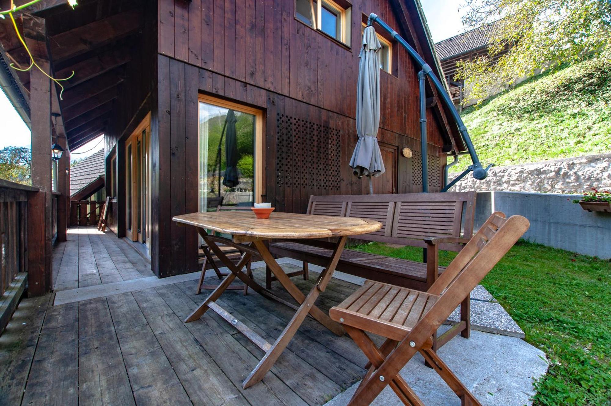 Ferienwohnung Bohinj Barn Exterior foto