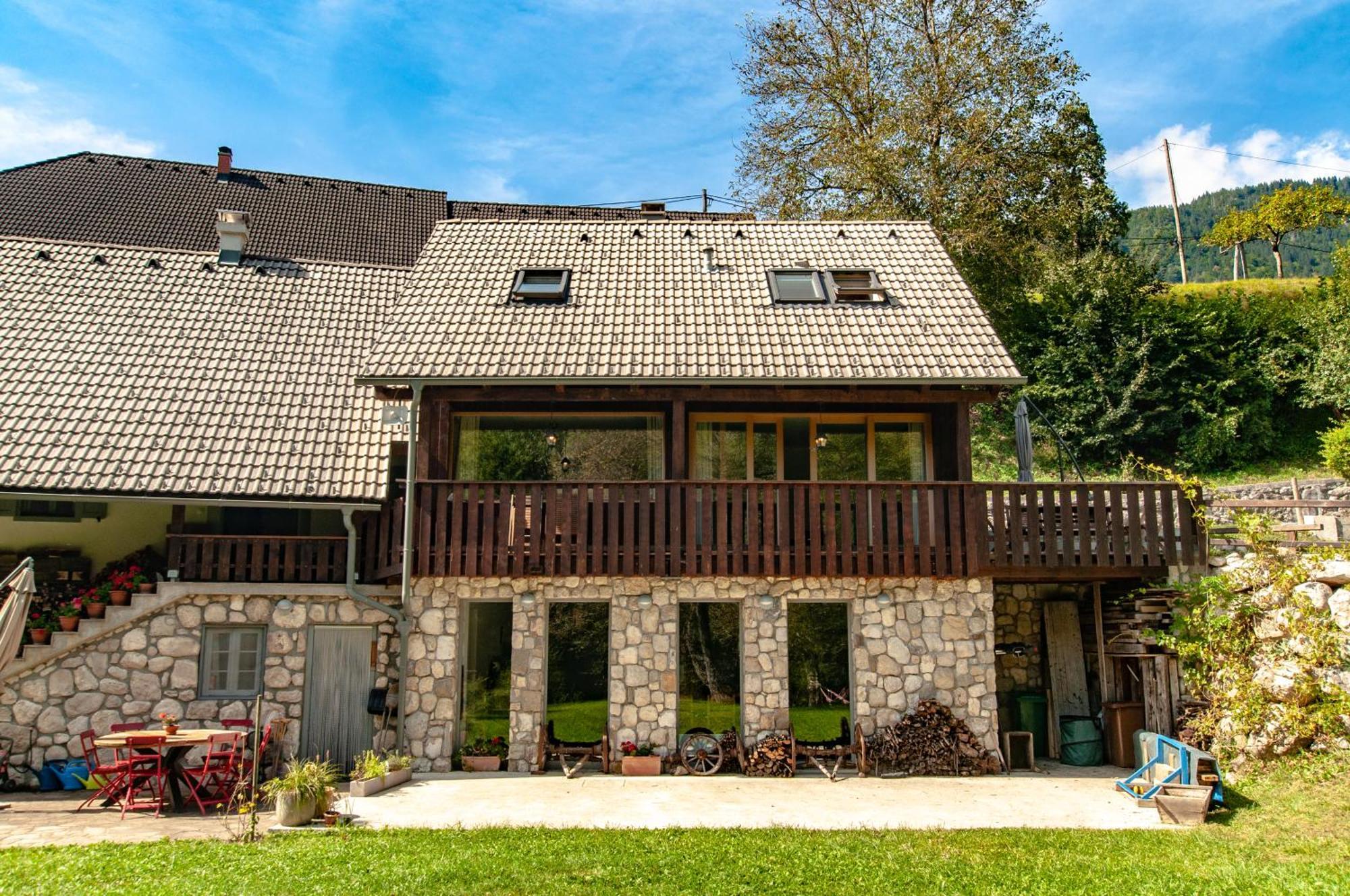 Ferienwohnung Bohinj Barn Exterior foto